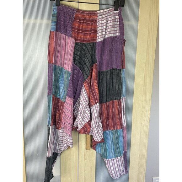 Pants Harem Yogi Unisex  S/M Patchwork Boho Hippie Festival Boho Peru - Picture 5 of 6